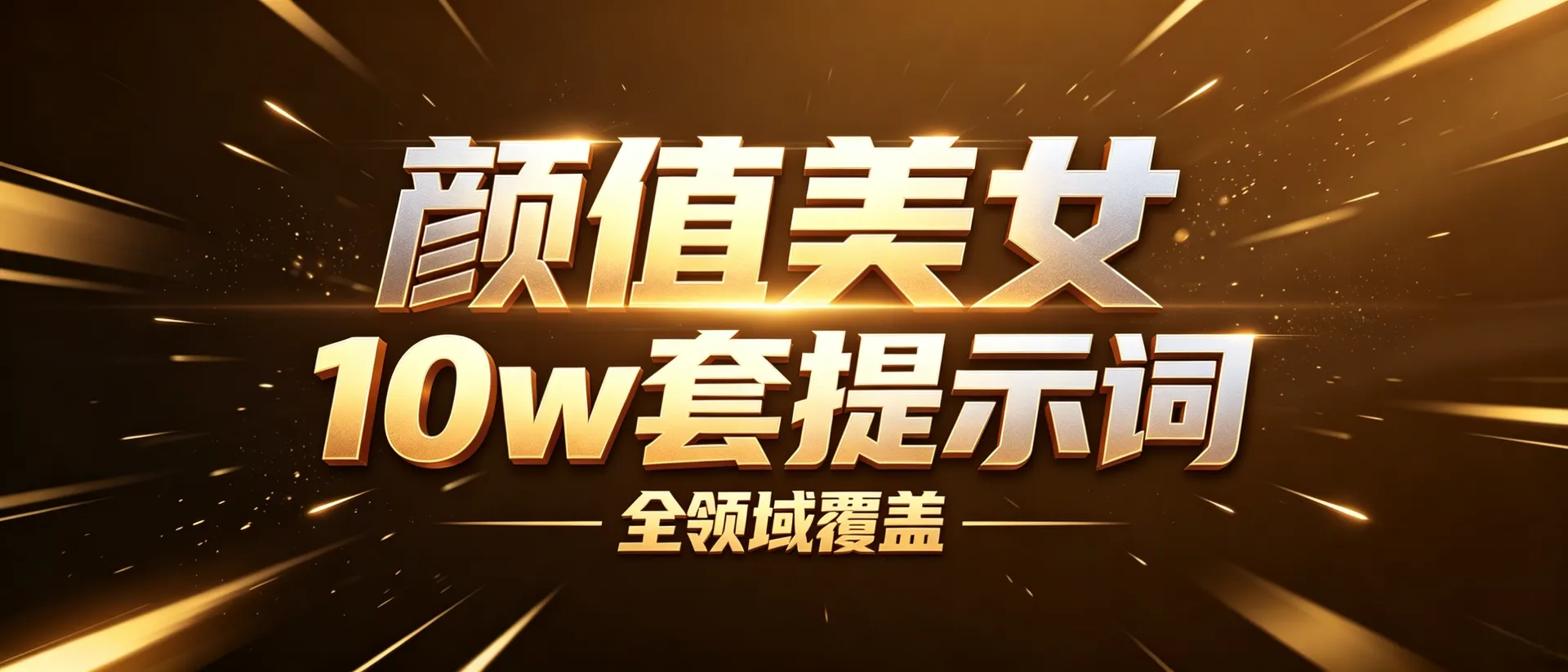 10 万套颜值图文提示词，全域通用，所需素材都有