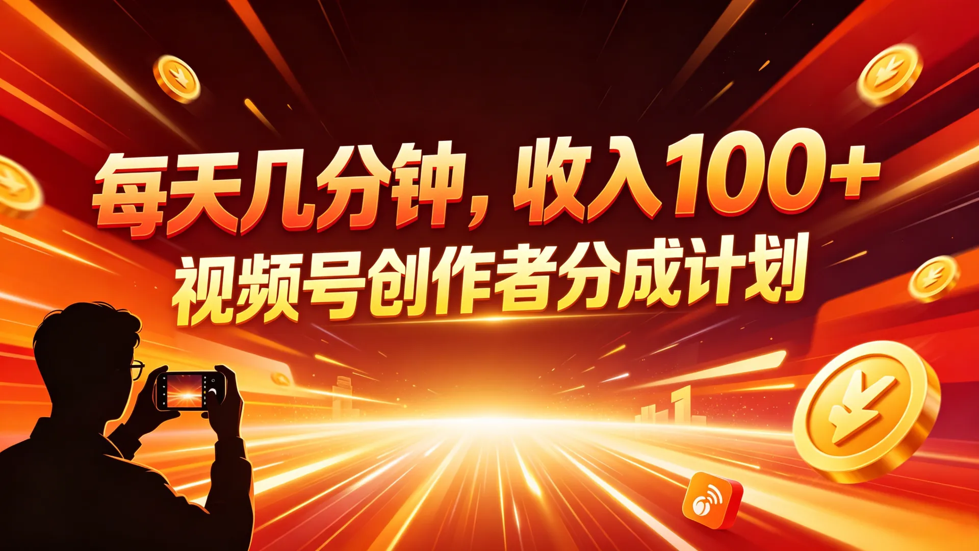 视频号分成计划蓝海副业，耗时少，轻松拓展额外收入