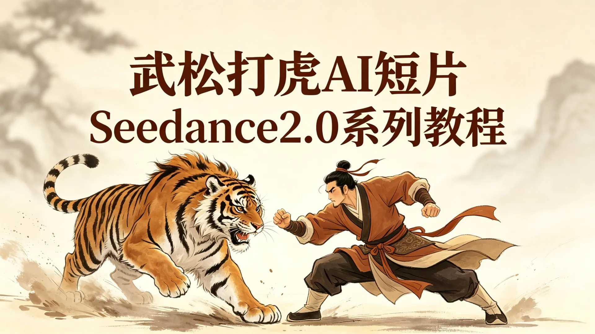 零基础也能学！武松打虎 AI 短片 Seedance2.0 系列教程