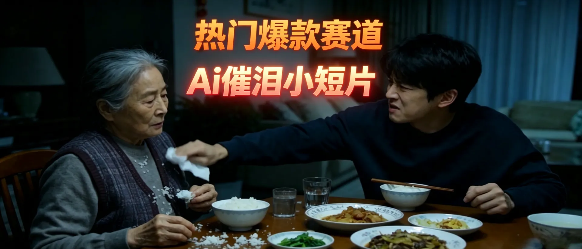 AI 催泪短片教学，小白零基础实操课，轻松做出优质短视频